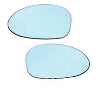 Rearview Mirror Lens For BMW 1 3 Series E81 E82 E87 E88 E90 E91 E92 E93 Wing Heated Mirror Glass(Blue a pair)
