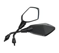 Rearview Mirror Motorcycle 2Pcs Pair Motorcycle Mirror Scooter E-Bike Rearview Electrombile Back Side Convex 8mm 10mm(8mm Screw)