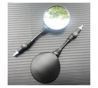 Rearview mirror Motorcycle Black Universal 10mm Si Mirror Rearview Mirror Anti-fall Folding Round Mirror Side Mirror(ColorA)