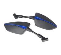 Rearview Mirror Motorcycle For A&prilia For SHIVER 750 900 GT Universal 10mm Motorcycle Adjustabale Rearview Mirrors Side Motorbike(NO LOGO Blue)