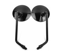 Rearview Mirror Motorcycle For Universal Motorcycle Mirrors Chrome Round Long Stem Motorbike