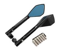 Rearview Mirror Motorcycle RearView Side Mirrors For For Z1000 For Z750 For Z 1000 750 Handlebar Wing Mirror Degree Rotatable Motorbike Rear View Side Mirrors(Black)