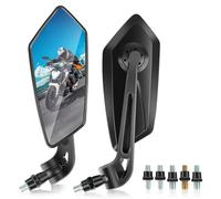 Rearview Mirror Motorcycle RearView Side Mirrors For Shadow VLX 600 Spirit 750 Handlebar Wing Mirror Degree Rotatable Motorbike Rear View Side Mirrors