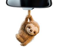 Rearview Mirror Ornaments for Women | Crochet Sloth Auto Interior Decoration,Hangable Car Interior Decor,for Keychain Women Men Animal Lovers Trips Long Drives Truck RVs SUVs Backpack