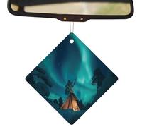 Rearview Mirror Perfume Pendant - Hanging Car Air Fan, Aromatherapy Diffuser | Stylish Car Decoration Perfume Pendant, Perfume Pendant, Adjustable Hanging Charm, Sees