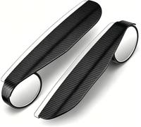 Rearview Mirror Rain Guard for Toyota Yaris 4 GR Cross Hybride | Car Rear View Mirror Rain Visor with Blind Spot Mirror, Carbon Fiber Texture Rearview Mirror Rain Guard Adjustable Wide Angle