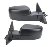 Rearview mirror set For Dodge For RAM 1500 6 Pins Door Mirror Assembly Textured Black Heated Temperature Sensor Side Mirror(1pair)