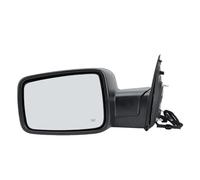 Rearview mirror set For Dodge For RAM 1500 6 Pins Door Mirror Assembly Textured Black Heated Temperature Sensor Side Mirror(1pc left)