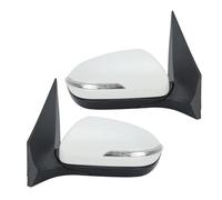 Rearview mirror set For Hyundai For I20 For MK2 GB IB 5 Pins Side Door Mirror Assembly Black Manual Folding Car Accessories Wing Mirror(1 pair White)