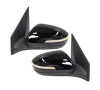Rearview mirror set For Hyundai For I20 For MK2 GB IB 8 Pins Rearview Wing Mirror Assembly Black Power Folding Turn Signal Light Wing Mirror(1pair)