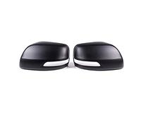 Rearview Mirror Shell For Toyota For Land Cruiser For Prado FJ150 150 2010-2016 2017 2018 2019 Side Wing Rear View Rearview Mirror Cover Case Caps Wing Mirror Cover Cap(Black)