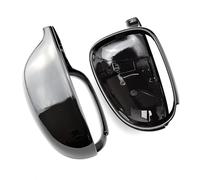 Rearview Mirror Shells Compatible With For Golf 5 6 Plus 2005-2013 For J&etta Mk5 2006-2012 For Passat B5. 3bg 2001-2005 Side Wing Mirror Cover Caps Protective Cap(Bright black)