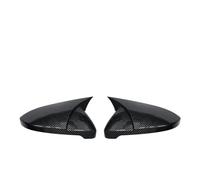 Rearview Mirror Shells For Vw For Golf Mk6 Mk7 7.5 Gti R Gtd Base 2009-2020 Gloss Black Carbon Fiber Pattern Side Rearview Mirror Cover Caps