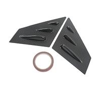 Rearview Mirror Side Spoiler Trim ABS Material Air Deflector Noise Reduction for STI 2015 2021 2PCS Set (Carbon Fiber Pattern)