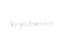 Rearview Mirror Sticker - Waterproof Vehicle Accessories - Decorative Auto Window Decals with Heart,for Trucks Motorbikes Sedans SUV Pickups Scooters Dashboard Window Night Driving Drivers
