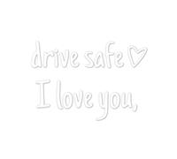 Rearview Mirror Stickers Pack: Inspirational Car Decals I Love You Drive Safe And Trust In God | Waterproof Vinyl Window Clings | Cute Auto Decor Par