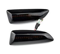 Rearview Mirror Turn Flash Lamp 2x Car Side Marker Lights Dynamic LED Turn Signal For Opel For Vauxhall For Astra J K For Crossland X For Insignia B For Zafira Side Lamp(Smoked black)