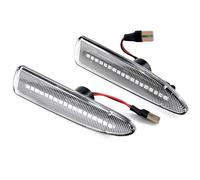 Rearview Mirror Turn Lights Compatible With Jaguar For X-Type 2002 2003 2004 2005 2006 2007 2008 2009 Car Accessories Turn Signal Lights Side Marker Mudguard Blinker Indicator Lamp(Clear)