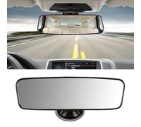 Rearview Mirror, Universal Anti-Glare Learner Coach Mirror, High Definition Flat Rearview Mirror, Adhesive In-Vehicle Suction Cup Auxiliary Reversing Mirror for Sedans, SUVs, CRVs, Vans (200 X 60mm)