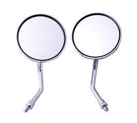 Rearview Mirrors 10mm Rear View Mirrors Chrome Round Motorcycle For CB500 For CB550 For CB650 For CB750 For Goldwing 1000 1100 1200 1500 Side Wing Mirror