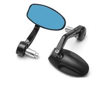 Rearview mirrors 2Pcs/Pair Motorcycle Scooter Bar End Black Rearview Side Mirrors Side For Speed Triple Accessories Auto Styling
