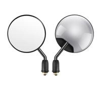 Rearview Mirrors, ABS Metal Glass Convex Motorcycle Handlebar Side Mirrors with 8mm Screw Thread for Motorcycles Bicycles, 4.25 x 7.09 in(Silver)