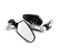 Rearview Mirrors Black Motorcycle Handlebar Rearview Mirror CNC Universal Motorcycle Rearview Mirror Scooter Motorcycle Accessories Side Wing Mirror