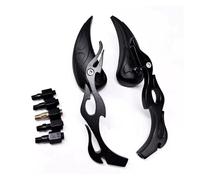 Rearview Mirrors FOR MOTORCYCLE FOR CRUISER CHOPPER 8MM 10MM Blue Mirror Pair For Motorcycle Rearview Side Mirrors Motorcycle Mirrors(Black)