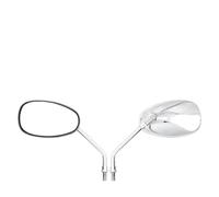 Rearview Mirrors Motorcycle Motocross Scooter Racing Motorbike Side Mirror Rear View Universal 10mm Chrome Accessories