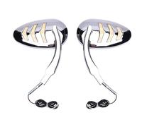 Rearview mirrors Motorcycle Rear View Mirror With Turn Signal Light Motorcycle Handlebar Mirrors For Models From 1997