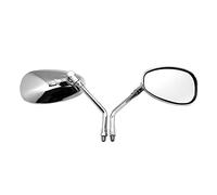 Rearview Mirrors Universal 2pcs/pair 10mm Motorcycle Mirror Electric Scooter Bicycle Mirror HD Adjustable Mirror Motorcycle Accessories Side Wing Mirror