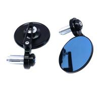 Rearview mirrors Universal Look Motorcycle Rear View Mirrors Round 7/8" 22mm Handle Bar End Motorbike Side 2Pcs/Pair