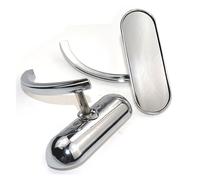 Rearview Mirrors Universal Motorcycle Rear View Side Mirror For Touring Road For Street Glide Black Chrome Accessories Side Wing Mirror