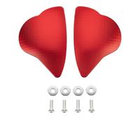 Rearview part Motorcycle Block OFF Plate Rear View Mirror Hole Cover Parts Chassis Code Cap Base For Y-AMAHA YZFR6 2017 2018 2019 2020(Black- Silver)