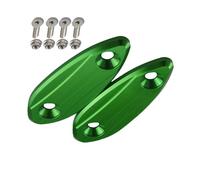Rearview part Motorcycle Decorative Mirror Code Rear View Base Cover Seat Suitable For Kawasaki ZX-6R ZX6R 2009-2015 ZX-25R ZX25R 2020(Green)