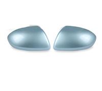 Rearview Shell 2Pcs Car Rearview Mirror Housing For Mazda 2 3 2009-2012 Left Right Ice Blue Color Decoration Side Cover Wing Mirror Cap Exterior Cover(A pair)