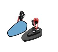 Rearview Side Mirror 7/8" 22mm CNC Motorcycle Rearview Mirrors Universal Blue Glass Scooter Bar Handlebar For Sur-Ron For SurRon For Light For Bee S & X Bar End Mirror(4)