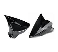 Rearview Side Mirror Cover Wing Cap Exterior Door Case Trim Sticker for SEAT for Leon MK3 5F 2013-2019 for Ibiza MK5 2017-2020(Gloss Black)