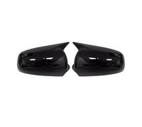 Rearview Side Mirror Covers For A3 S3 A4 S4 B6 A6 C6 Car Rearview Side Mirror Cover Wing Cap Exterior Door Rear View Case Trim Carbon Fiber(Glossy Black)