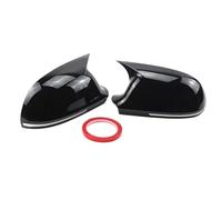Rearview Side Mirror Covers For A4 S4 For A5 S5 B8 8K For A6 S6 4F C6 For A8 S8 D3 For Q3 SQ3 For A3 8P Horn Add On Side Rear View Mirror Cap Cover Wing Mirror Cover(Bright Black)