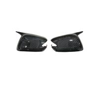Rearview Side Mirror Covers For Jazz 2009 2010 2011 2012 2013 Car Rearview Mirror Cover Wing Cover Outer Door Rearview Mirror Box Decoration(With Light Carbon)
