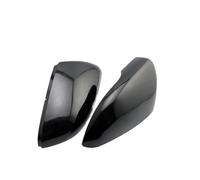 Rearview Side Mirror Covers For VW For GOLF 6 VI MK6 For GTI R Line R20 For Touran Carbon Fiber Texture Black Side Wing Rearview Mirror Cover(Bright black)