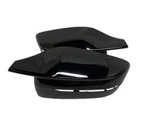 Rearview Side Mirror Covers Trim For BMW 3 5 6 7 8 Series Side Wing G20 G21 G28 G30 G38 GT 6GT G32 G11 G12 G15 G16 320d 330e 330i 340i Rearview Mirror Cover Cap(RHD-Bright black)