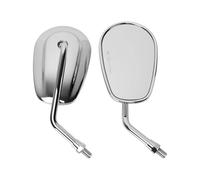 Rearview Side Mirror For Cruiser Sport Bike For Touring Motorbikes Universal Motorcycle Rear View Mirrors Heavy Duty Handlebar Side Mirrors Mirrors Scooter(Chrome)
