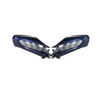 Rearview Side Mirror For Goldwing GL1800 GL 1800 GL-1800 2018-2023 Motorcycle Rearview Mirror LED Turn Signal Clear Lens Wing Foldable Mirrors(Blue)