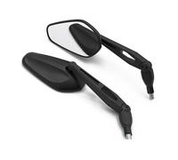 Rearview Side Mirror Motorcycle Rearview Mirror Universal M10 Black Housing 360 Degree Rotating Rod Adjustable Side Folding Parts Bar End Mirror