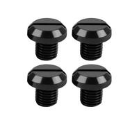 Rearview Side Mirror Universal 4Pcs M10 X 1.25 CNC Motorcycle Mirror Hole Blanking Plugs Screws Bolts Left Right Hand Thread Caps Wing Foldable Mirrors