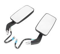 Rearview Side Mirrors Light Turn Signal Lights For Choppers Crusiers Touring W/ 8mm 10mm Thread Motorcycle Bikes