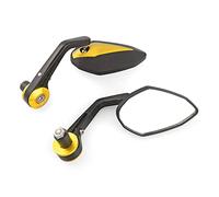 Rearview Universal For Street Bike Scooter 7/8" 22MM Motorcycle Handlebar Bar End Rearview Rear View Side Mirrors Convex Glass(2)