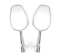 rearview wings Motorcycle 8mm 10mm Rearview Mirror Universal Oval Mirror Multi Angle Adjustment Mirror Motorcycle Rearview Mirror Accessories